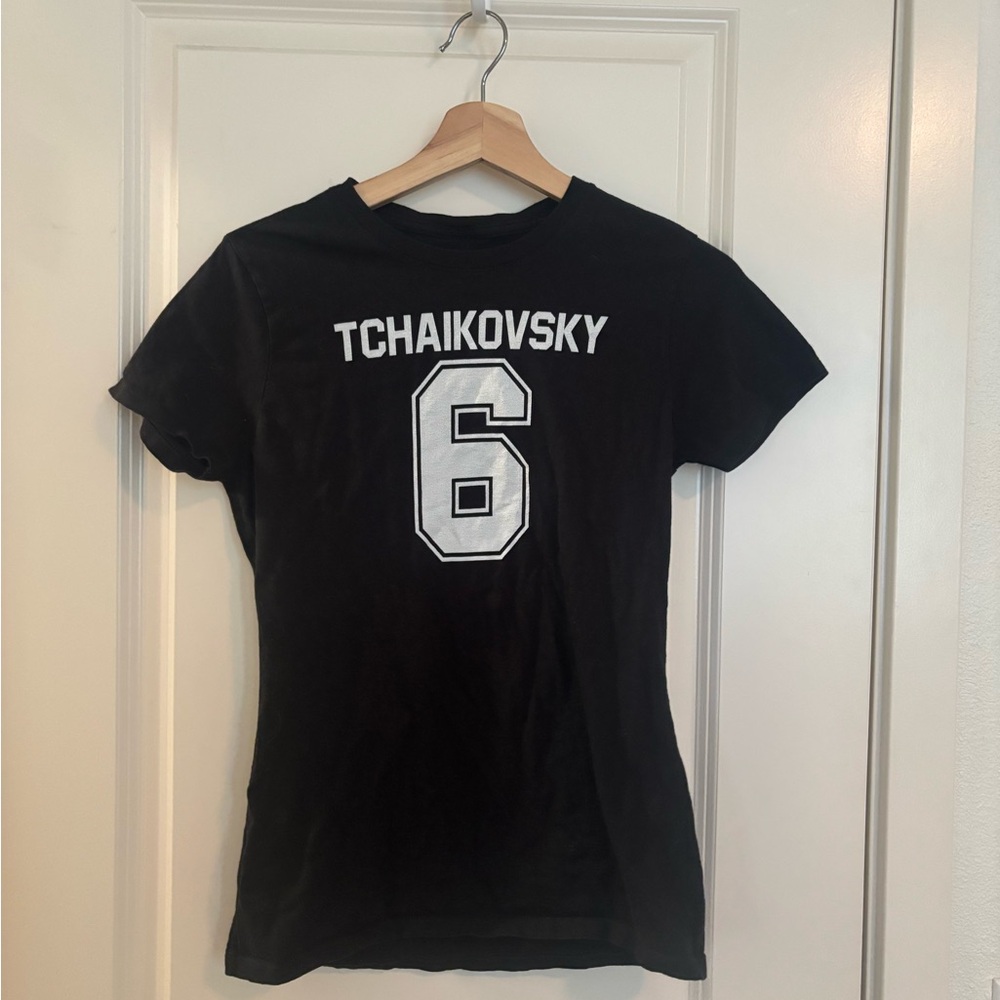 New Black T-Shirt Tchaikovsky (symphony) 6 Design
